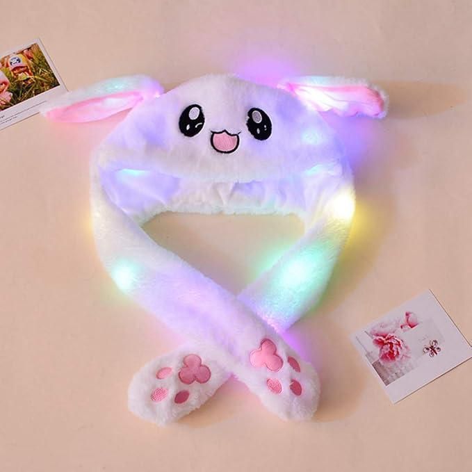 Cute Rabbit Plush Bunny Cap - The Ears Pop Hat Funny Bunny